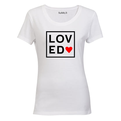 Loved - Square - Valentine - Ladies - T-Shirt
