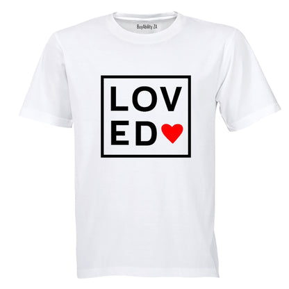 Loved - Square - Valentine - Adults - T-Shirt