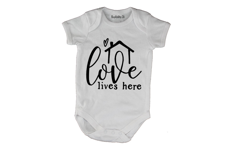 Love Lives Here - Baby Grow