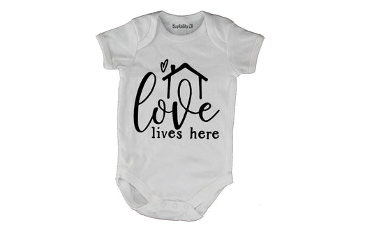 Love Lives Here - Baby Grow