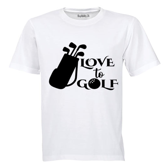 Love to Golf - Adults - T-Shirt