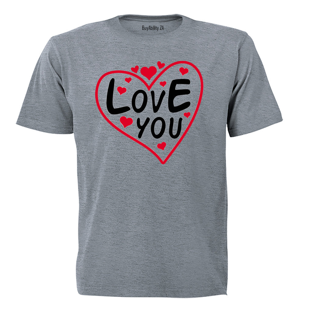 Love You - Valentine Inspired - Kids T-Shirt