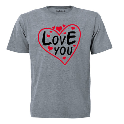 Love You - Valentine Inspired - Kids T-Shirt