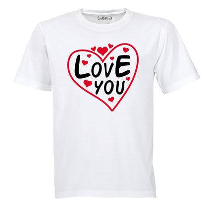 Love You - Valentine Inspired - Kids T-Shirt