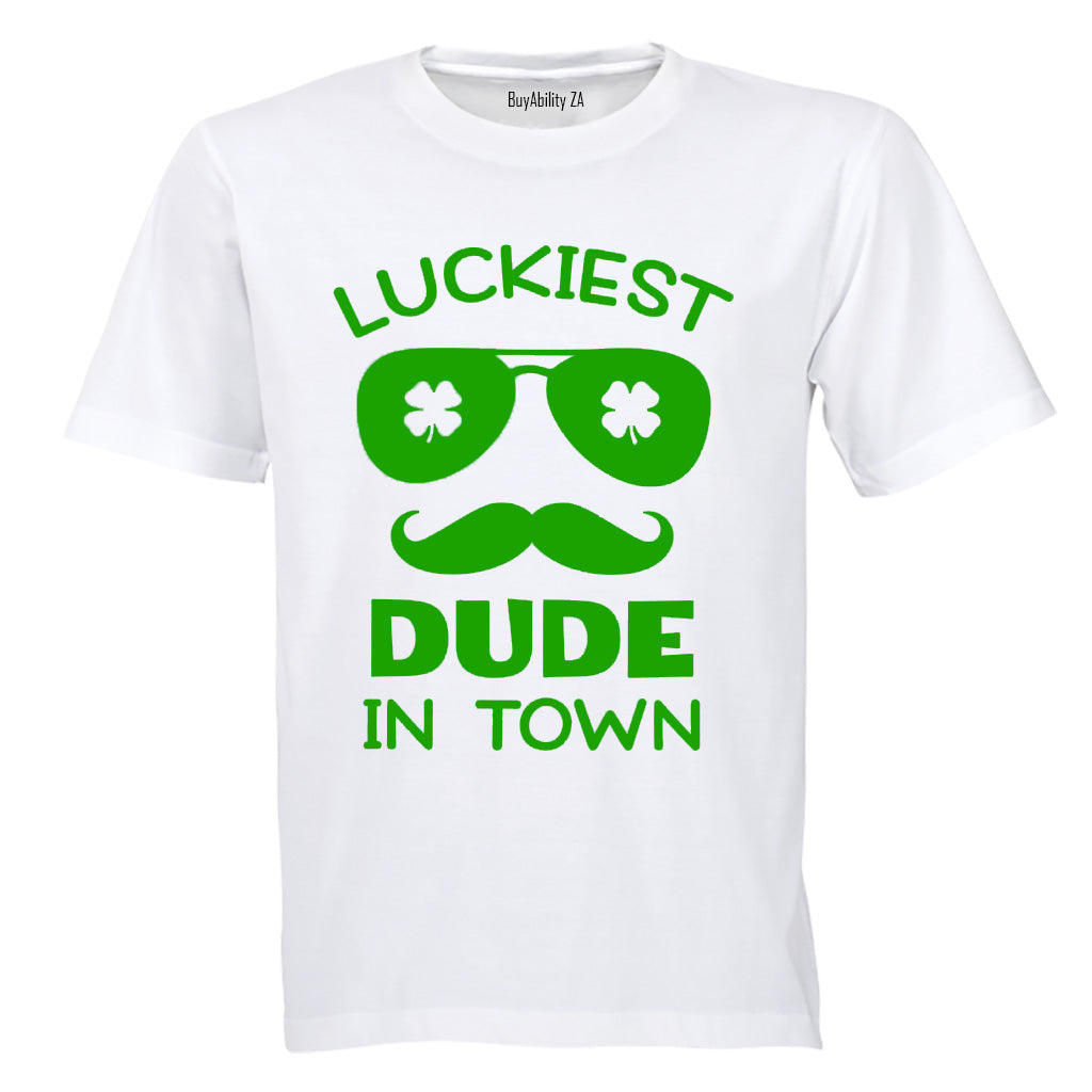 Luckiest Dude in Town - Kids T-Shirt - BuyAbility South Africa