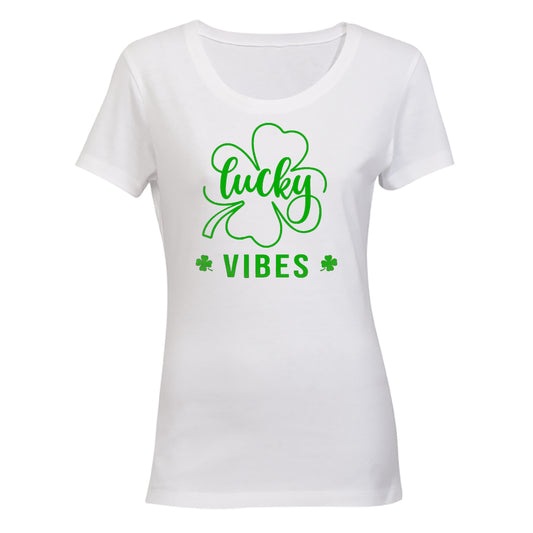 Lucky Vibes - St. Patricks Day - Ladies - T-Shirt - BuyAbility South Africa