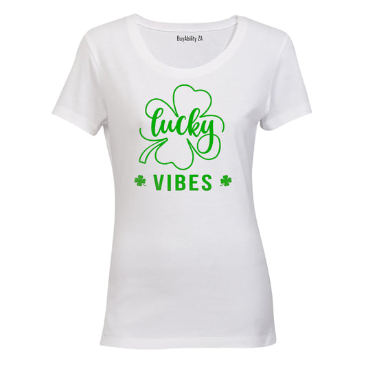 Lucky Vibes - St. Patricks Day - Ladies - T-Shirt
