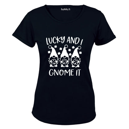 Lucky & I Gnome It - St. Patrick's Day - Ladies - T-Shirt