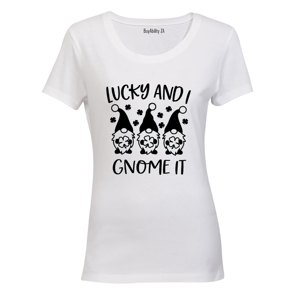 Lucky & I Gnome It - St. Patrick's Day - Ladies - T-Shirt