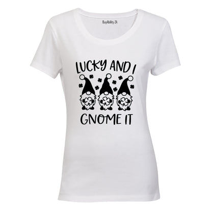 Lucky & I Gnome It - St. Patrick's Day - Ladies - T-Shirt