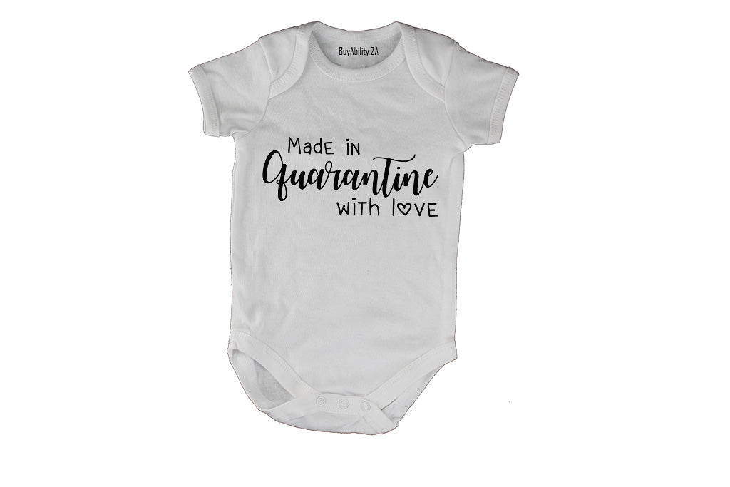 Made In Quarantine - With Love - Baby Grow
