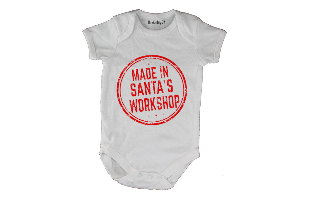 Made in Santa's Workshop - Christmas - Baby Grow