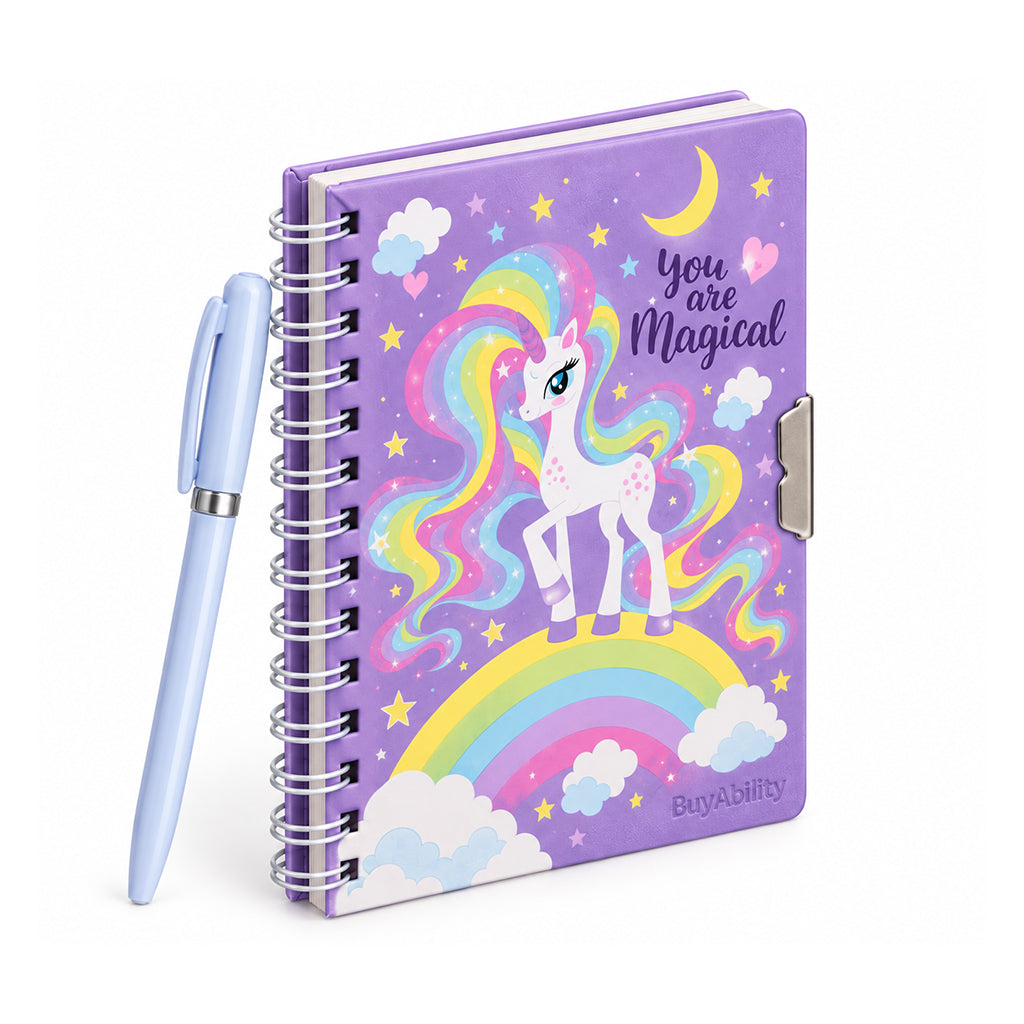 You Are Magical Purple Unicorn Notebook & Pen Set