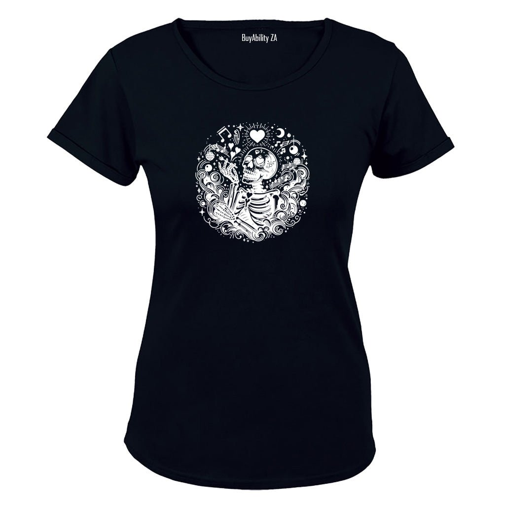 Majestic Musical Skeleton - Ladies - T-Shirt