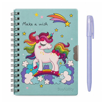 Rainbow Wishes Unicorn Notebook & Pen Set