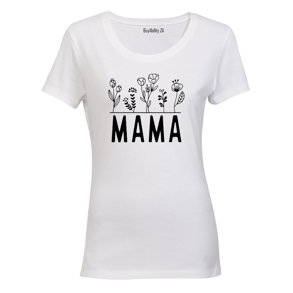 Mama - Flowers - Ladies - T-Shirt