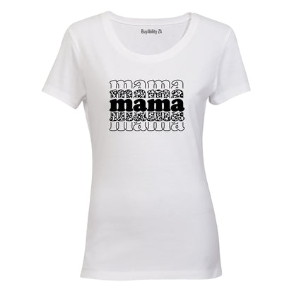 Mama - Leopard Print - Ladies - T-Shirt