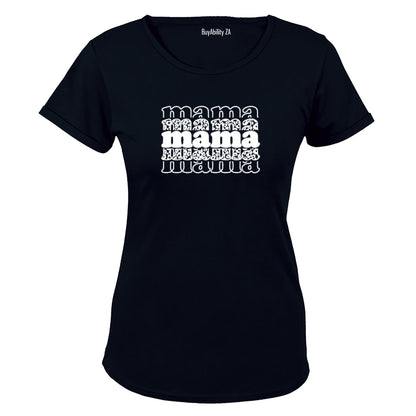 Mama - Patterned - Ladies - T-Shirt