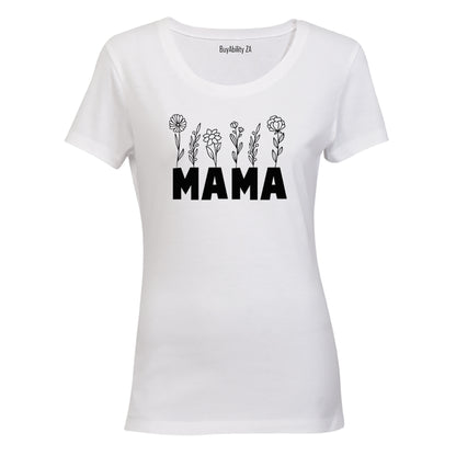 Mama - Flowers - Ladies - T-Shirt