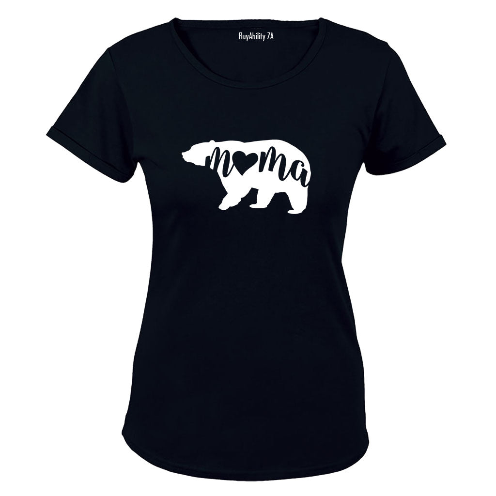 Mama Bear - Heart - Ladies - T-Shirt - BuyAbility