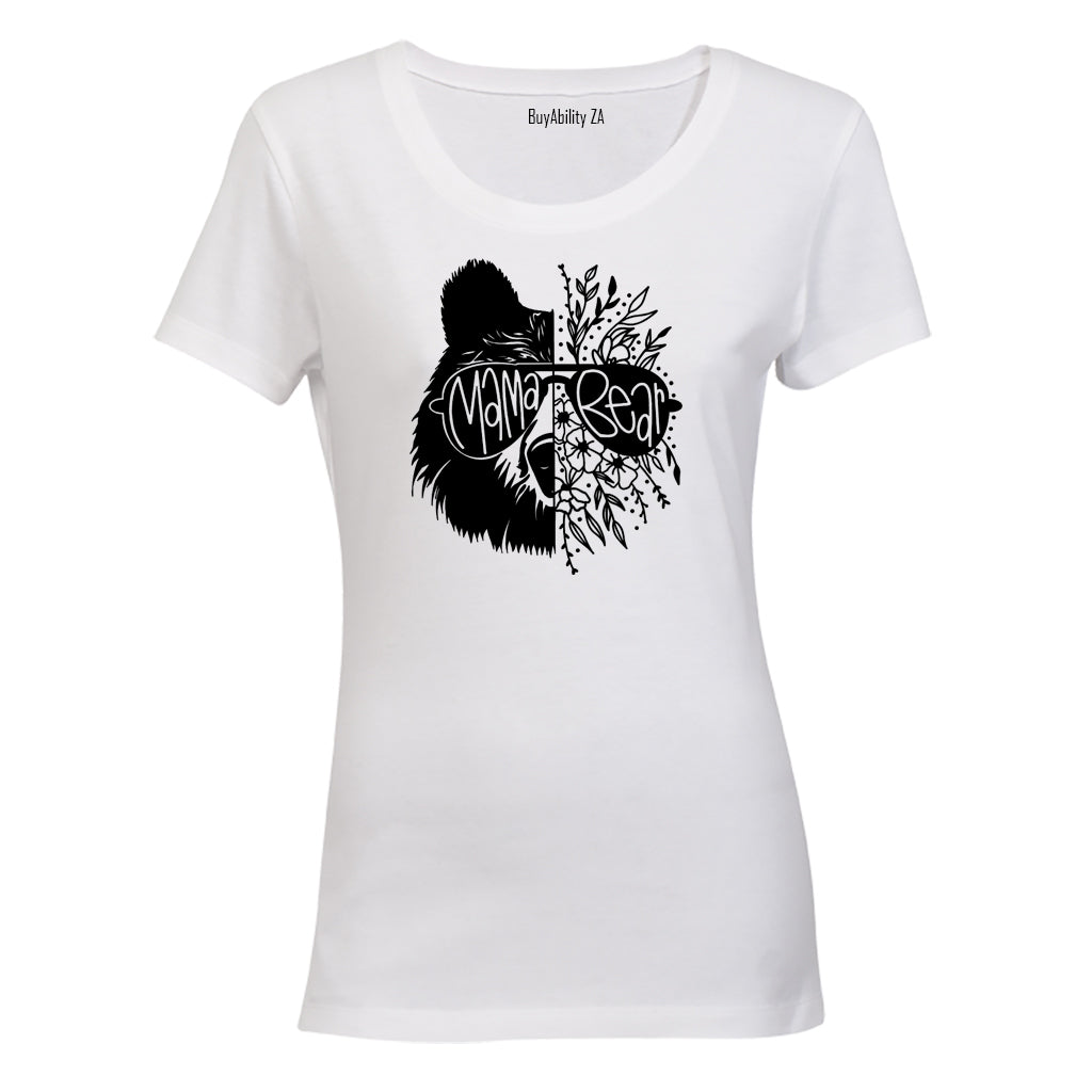 Mama Bear - Floral - Ladies - T-Shirt