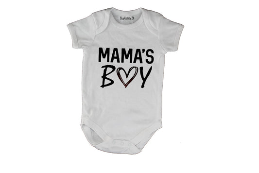 Mama's Boy - Heart - Baby Grow