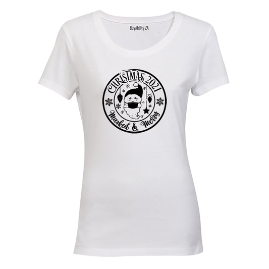 Masked & Merry - Christmas - Ladies - T-Shirt