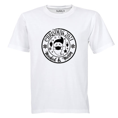 Masked & Merry - Christmas - Adults - T-Shirt