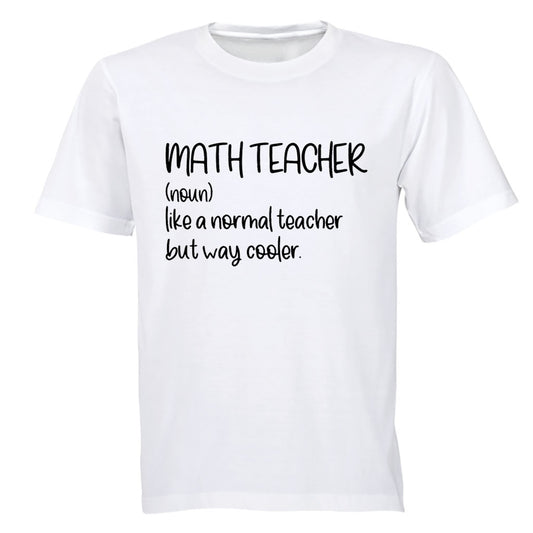 Math Teacher - Adults - T-Shirt - BuyAbility South Africa