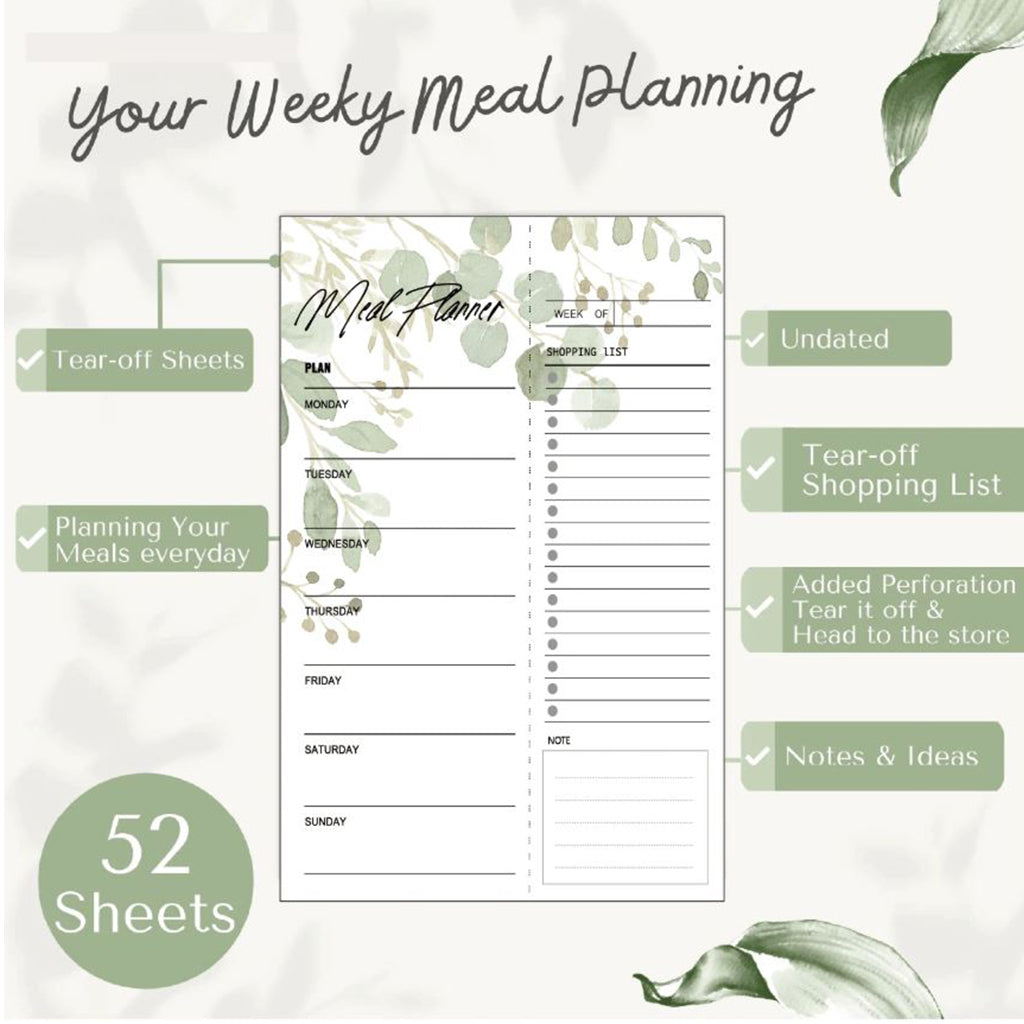 Meal Planner - Magnetic Notepad
