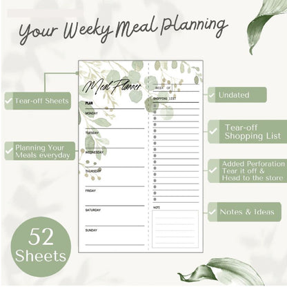 Meal Planner - Magnetic Notepad