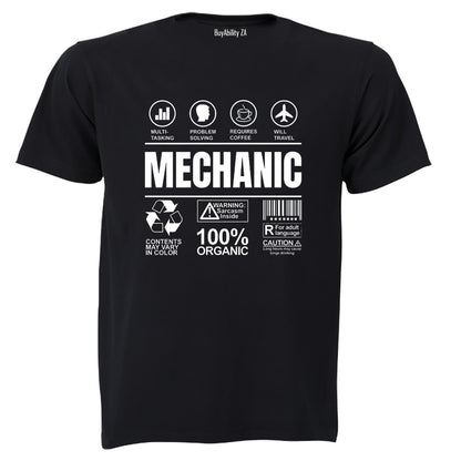 Mechanic Label - Adults - T-Shirt - BuyAbility South Africa