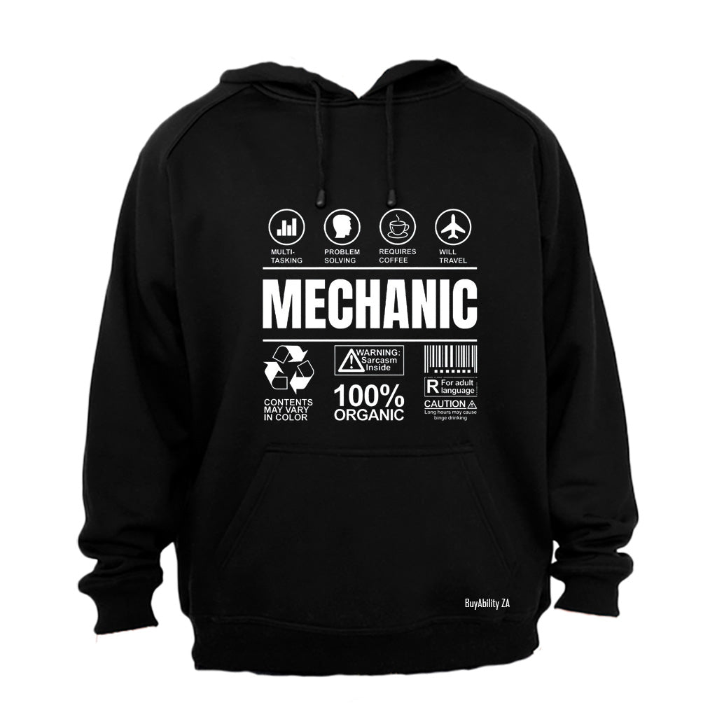 Mechanic Label - Hoodie - BuyAbility South Africa