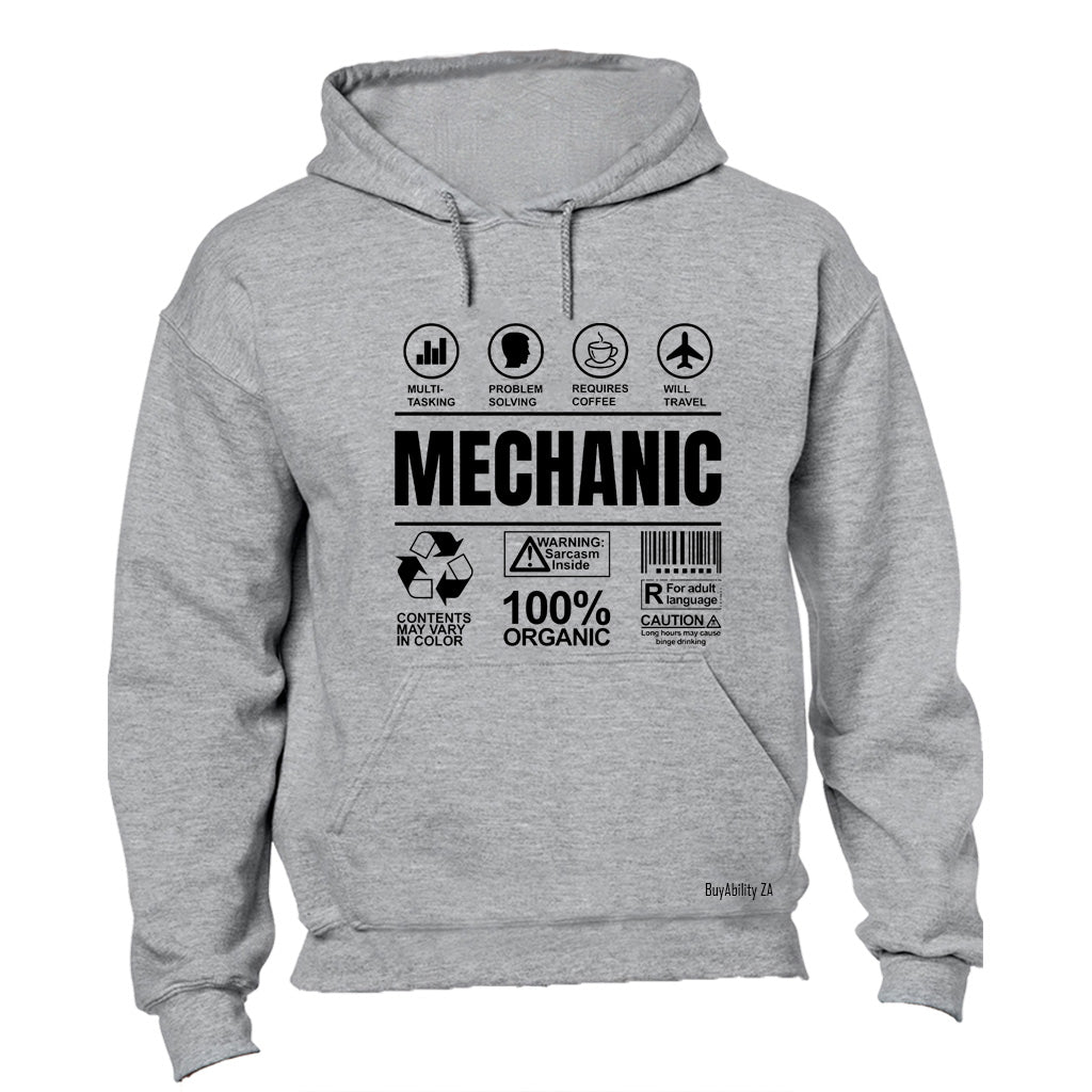 Mechanic Label - Hoodie - BuyAbility South Africa