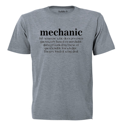 Mechanic Definition - Adults - T-Shirt - BuyAbility South Africa