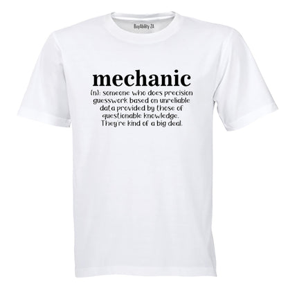 Mechanic Definition - Adults - T-Shirt - BuyAbility South Africa