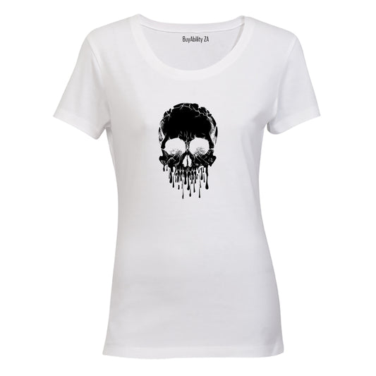 Melting Skull - Ladies - T-Shirt