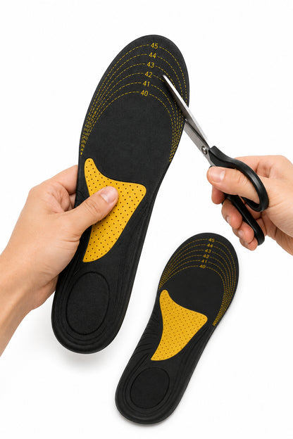 Memory Foam Insoles - Cut to Size Unisex Shoe Inserts (1 Pair) - BuyAbility
