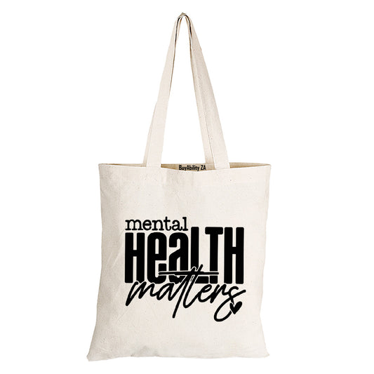 Mental Health Matters - Eco-Cotton Natural Fibre Bag - BuyAbility South Africa