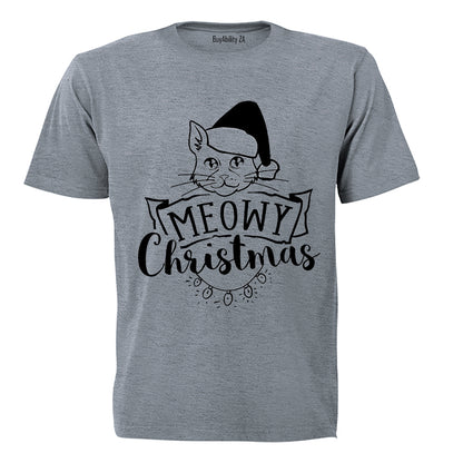 Meowy Christmas Cat - Adults - T-Shirt