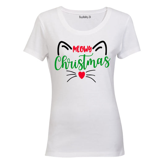 Meowy Christmas - Ladies - T-Shirt