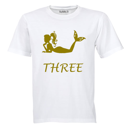 Mermaid - THREE - Kids T-Shirt