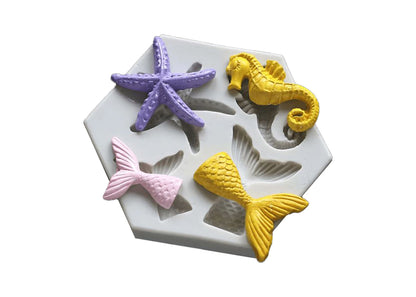Mini Marine Mermaid Tail - Silicone Mould