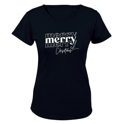 Merry. Merry Christmas - Ladies - T-Shirt - BuyAbility South Africa