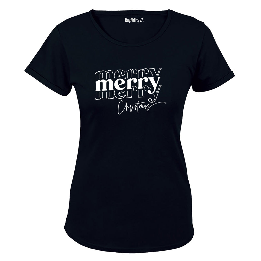 Merry. Merry Christmas - Ladies - T-Shirt