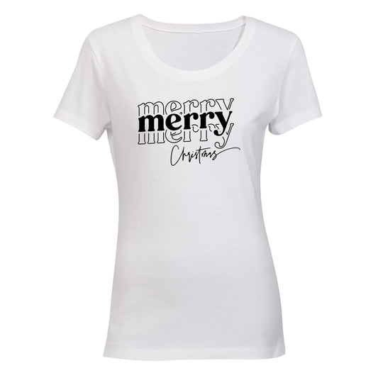 Merry. Merry Christmas - Ladies - T-Shirt - BuyAbility South Africa