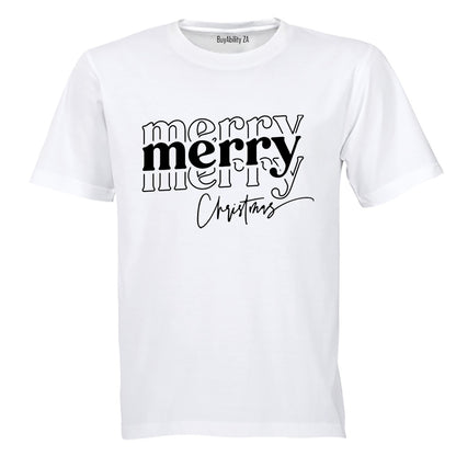 Merry. Merry Christmas - Adults - T-Shirt