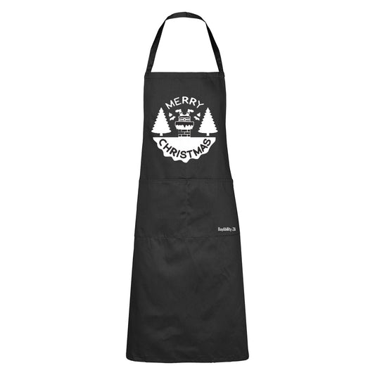 Merry Christmas - Chimney Santa - Apron