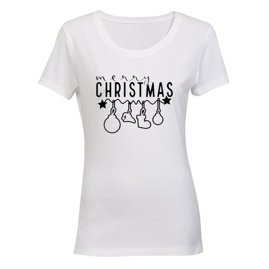 Merry Christmas - Decor Design - Ladies - T-Shirt - BuyAbility South Africa