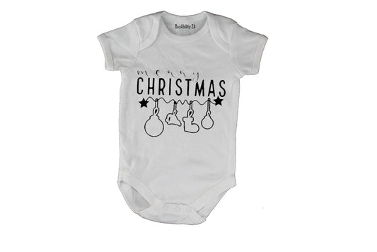 Merry Christmas - Decor Design - Baby Grow